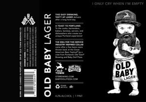 Old Town Brewing Old Baby Lager February 2023