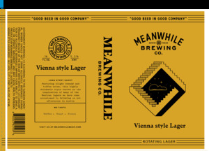 Meanwhile Brewing Co. Vienna Style Lager February 2023