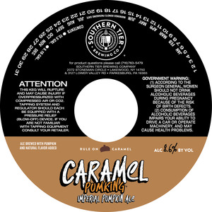 Southern Tier Brewing Company Caramel Pumking February 2023