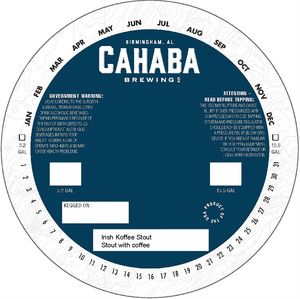 Cahaba Brewing Co Irish Koffee Stout