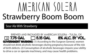 American Solera Strawberry Boom Boom February 2023