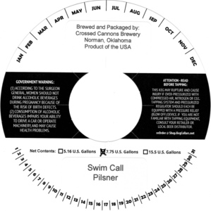 Crossed Cannons Brewery Swim Call February 2023