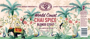 Legal Remedy Brewing World Court Chai Spice Blonde Stout February 2023
