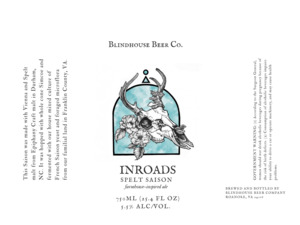 Blindhouse Beer Co. Inroads Farmhouse-inspired Ale February 2023