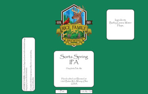Rice Family Brewing Sorta Spring Hazy India Pale Ale February 2023
