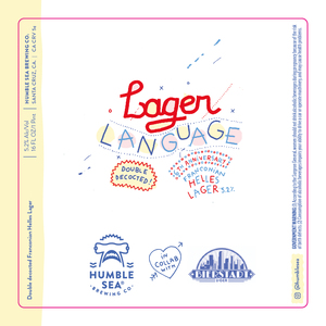 Humble Sea Brewing Co. Lager Language February 2023