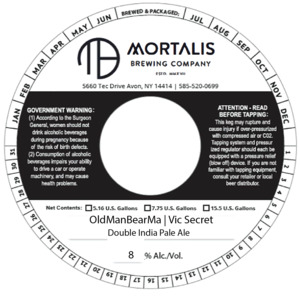 Mortalis Brewing Company Oldmanbearma | Vic Secret