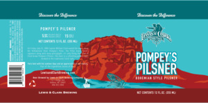 Lewis & Clark Brewing Co. Pompey's Pilsner Bohemian Style Pilsner