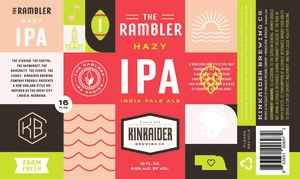 Kinkaider Brewing Co. The Rambler Hazy IPA February 2023