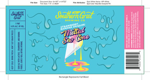 Southern Grist Brewing Co Strawberry Banana Daiquiri Melted Sno Cone