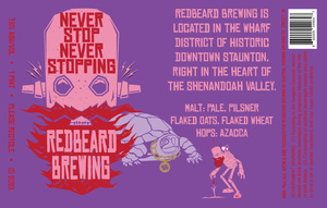 Red Beard Brewing Never Stop Never Stopping March 2023