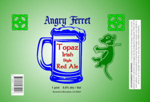 Angry Ferret Topaz Irish Red March 2023