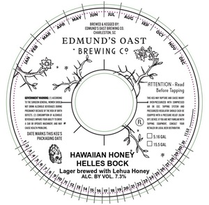 Edmund's Oast Brewing Co. Hawaiian Honey Helles Bock March 2023