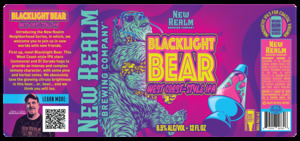 New Realm Brewing Co. Blacklight Bear March 2023