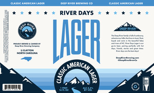 Deep River Brewing Company River Days Lager