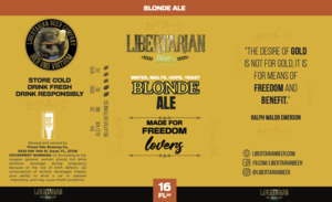 Prison Pals Brewing Co Libertarian Beer Blonde March 2023