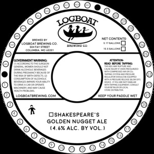 Shakespeare's Golden Nugget Ale March 2023