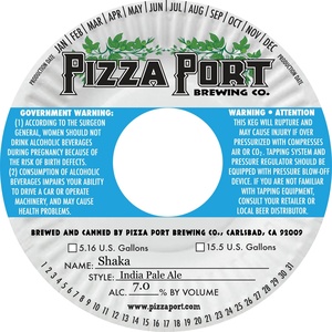 Pizza Port Brewing Co. Shaka March 2023