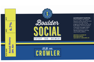 Boulder Social Social Hazey IPA Ale