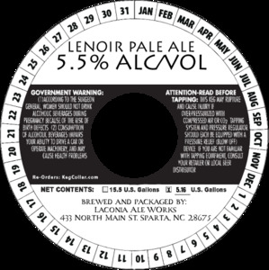 Laconia Ale Works Lenoir Pale Ale March 2023