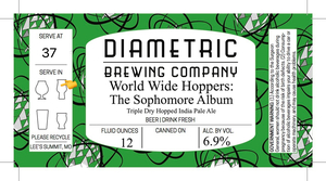 Diametric Brewing Co World Wide Hoppers: The Sophomore Album