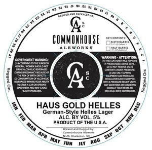 Commonhouse Aleworks Haus Gold Helles March 2023