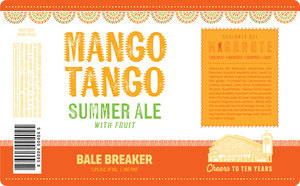 Bale Breaker Brewing Company Mango Tango Summer Ale March 2023