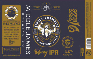 Middle James Brewing Co Highly Dramatic V. 20 March 2023