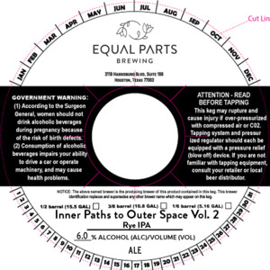 Equal Parts Brewing Inner Paths To Outer Space Vol. 2