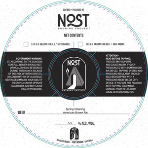 Nost Brewing Project Spring Cleaning March 2023