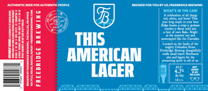 Freebridge Brewing This American Lager March 2023