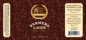 Barn Brew Co. Farmers Lager March 2023