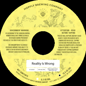 Hopfly Brewing Company Reality Is Wrong