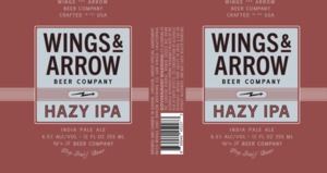 Wings & Arrow Beer Company Hazy IPA April 2023