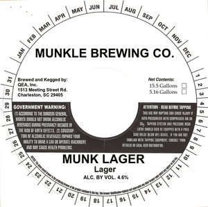 Munkle Brewing Co. Munk Lager March 2023
