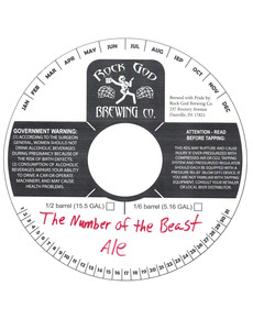 Rock God Brewing Co. The Number Of The Beast Ale