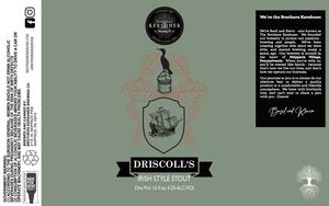 Brothers Kershner Brewing Co. Driscoll's Irish Style Stout March 2023