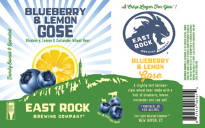 East Rock Brewing Company Blueberry & Lemon Gose April 2023