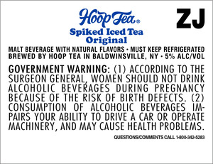 Hoop Tea Spiked Iced Tea Original March 2023