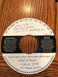 Other One Brewing Company Half A Moon White Ale March 2023