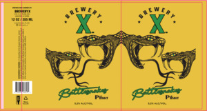 Brewery X Battlesnakes Pilsner
