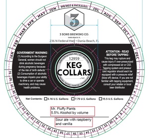 3 Sons Brewing Co Mr Fluffy Pants March 2023