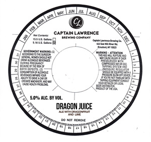Captain Lawrence Brewing Company Dragon Juice March 2023