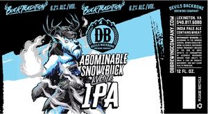 Devils Backbone Brewing Company Abominable Snow Buck March 2023