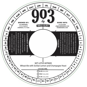 903 Brewers Wit Lotus April 2023