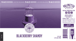 Palmetto Brewing Co Blackberry Shandy