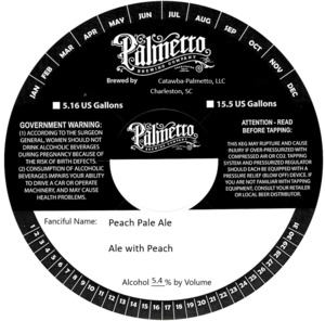 Palmetto Brewing Co Peach Pale Ale