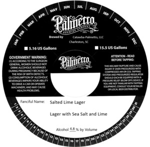 Palmetto Brewing Co Salted Lime Lager