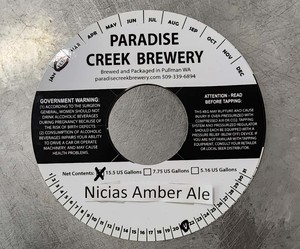 Paradise Creek Brewery Nicias Amber Ale