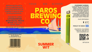 Paros Brewing Co. Summer Wit March 2023